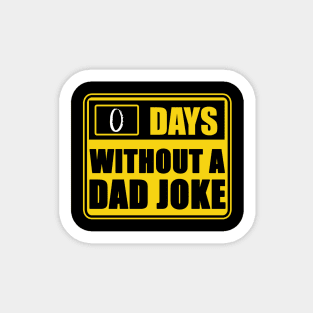 Caution Dad Jokes Sticker